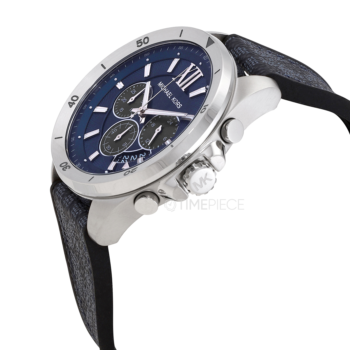 Michael Kors Brecken Mens MK8923 Quartz Blue Watch Dial Chronograph