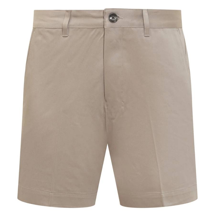 Ami Paris Ami De Coeur Cotton Chino Shorts