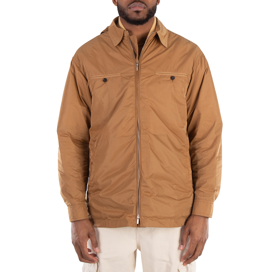 Ferragamo Detachable Hood Long Sleeve Jacket