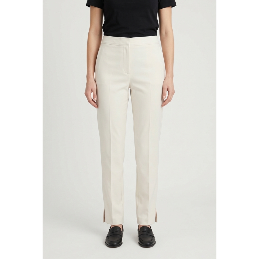Brunello Cucinelli Wooff White Tailored Trousers