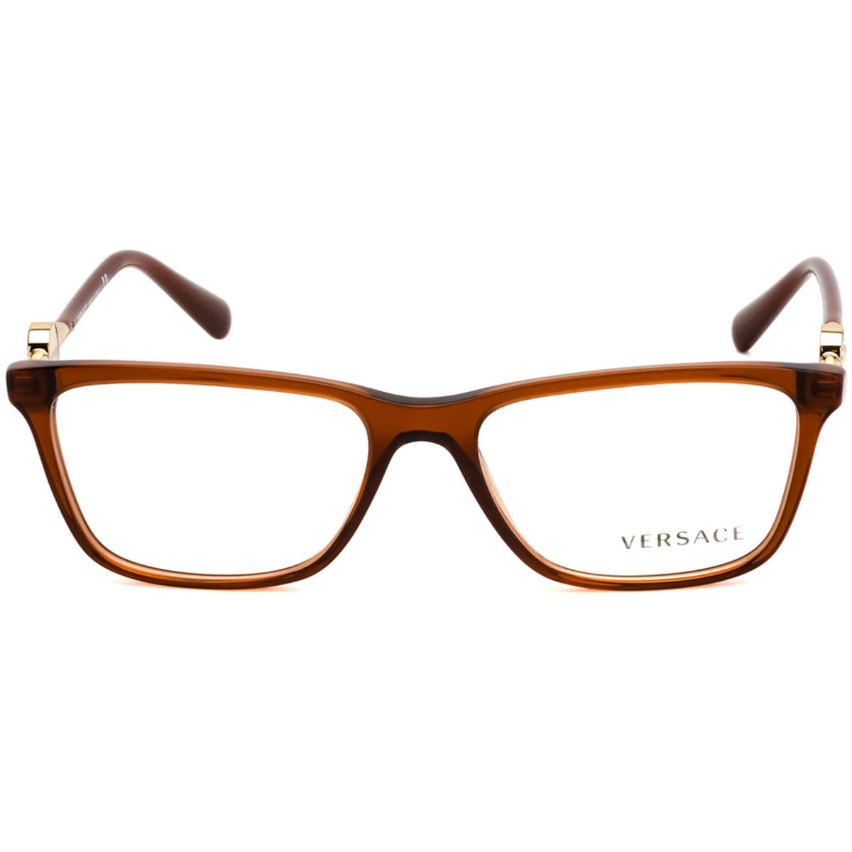 Versace Ladies Brown Square Eyeglass Frames VE3299B532455