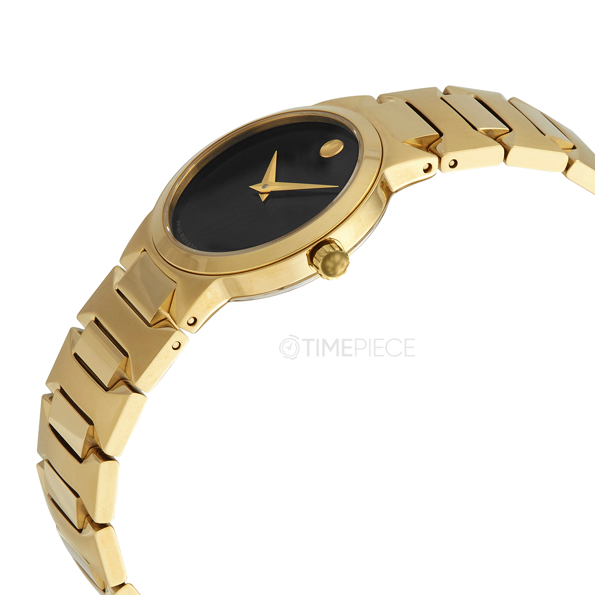 Movado Temo Quartz Black Dial Ladies Watch 0607297 