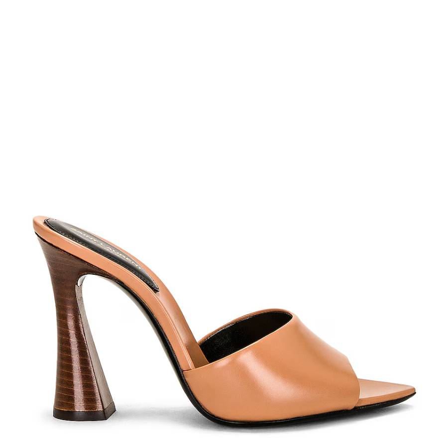 Saint Laurent Womens Bisque Suite Sandal Heels
