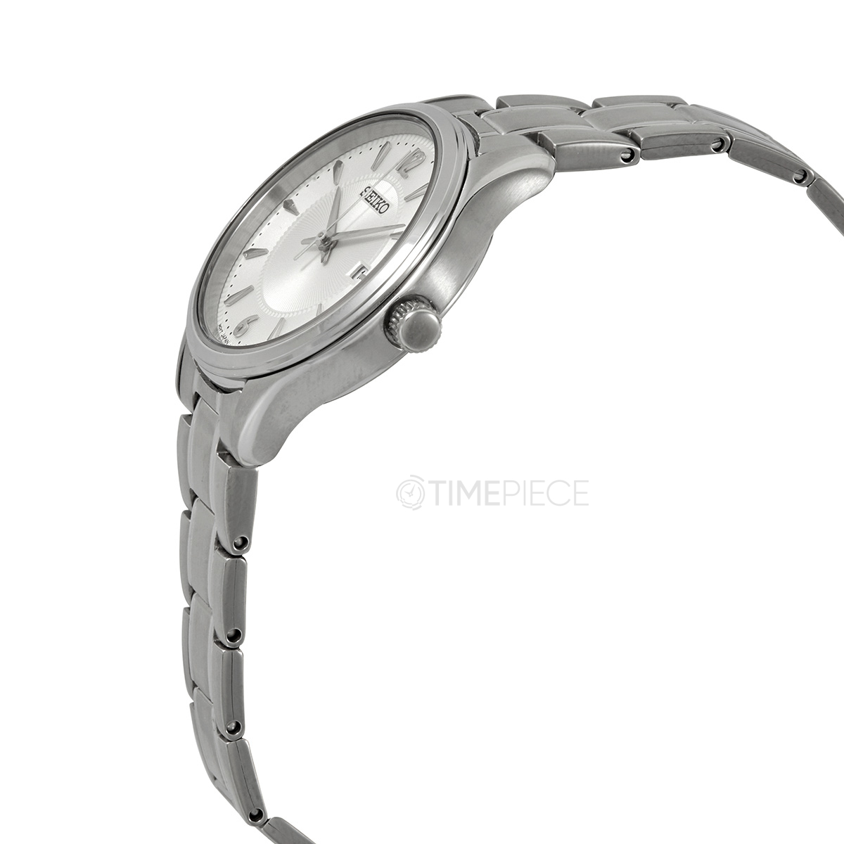 Seiko Noble Quartz Silver Dial Stainless Steel Ladies Watch SUR423