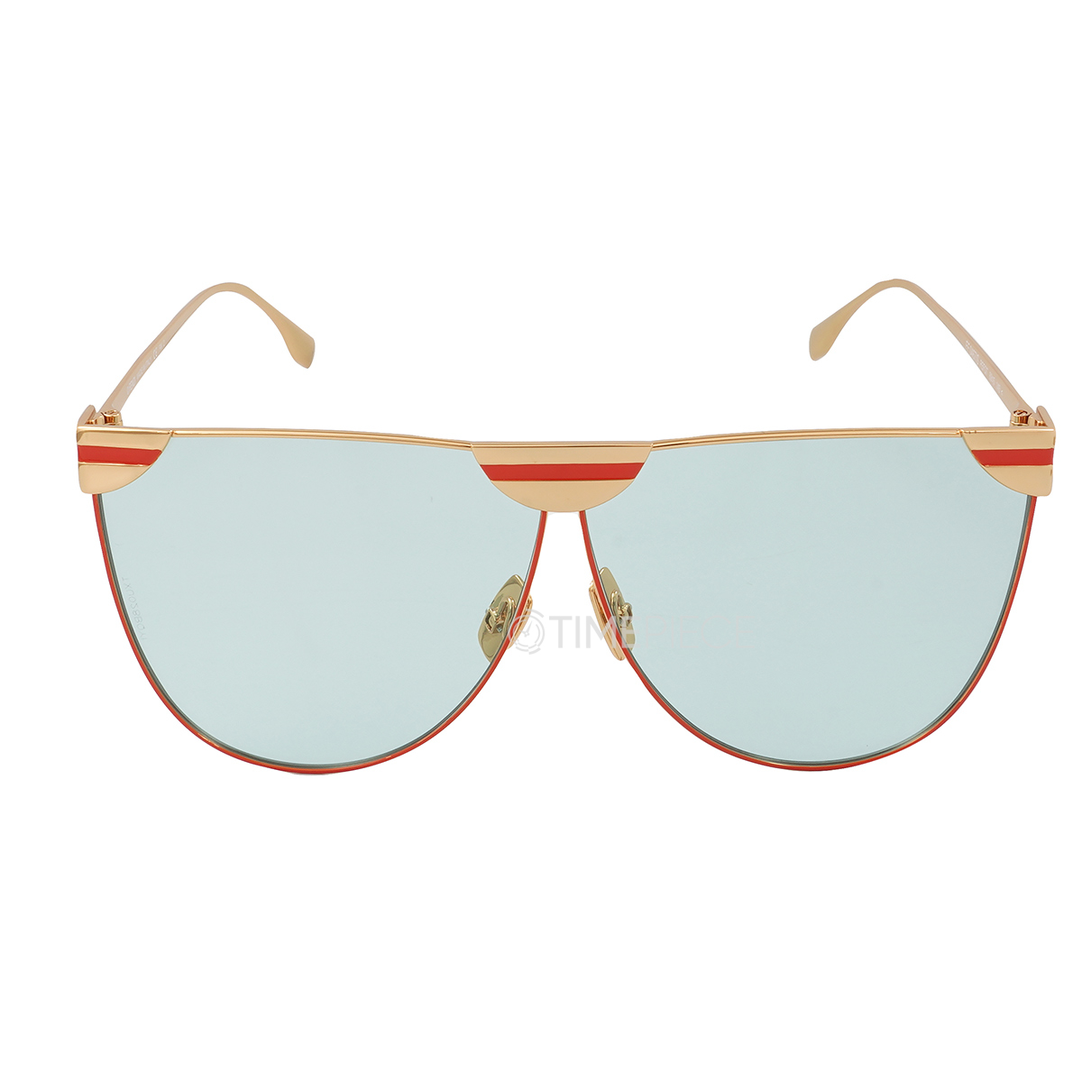 Fendi - Fendi Code - Shield Sunglasses - Gold - Sunglasses - Fendi