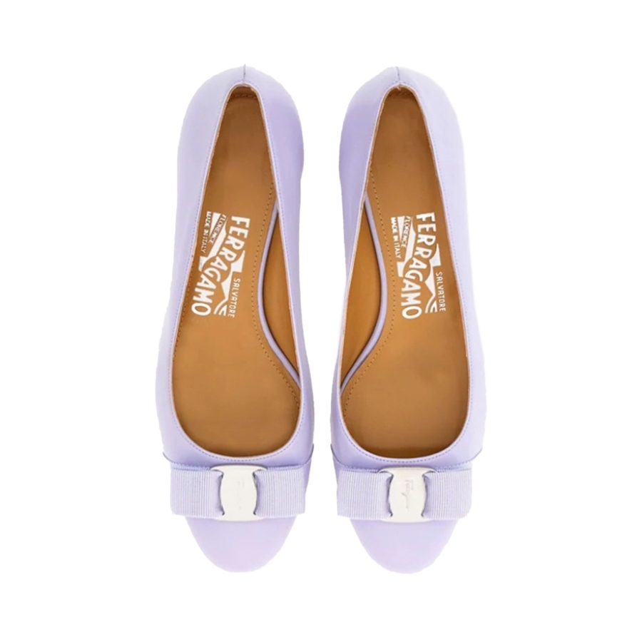 Ferragamo Vara Bow Nappa Leather Pumps