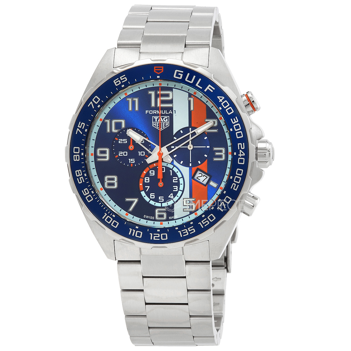 Tag Heuer Formula 1 X Gulf Chronograph Quartz Blue Dial Mens Watch ...