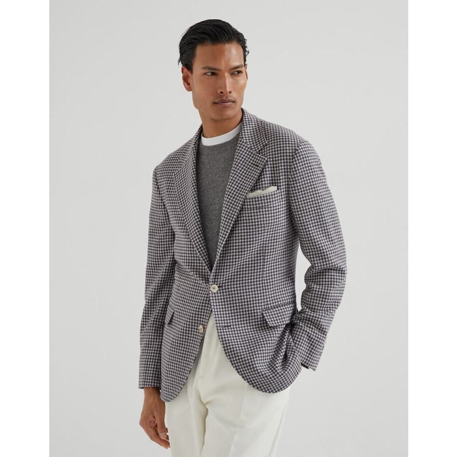 Brunello Cucinelli Men's Panama Radicchio Wool Silk Blend Blazer