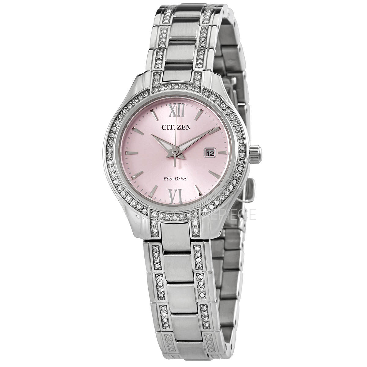 Citizen Crystal Pink Dial Ladies Watch FE123051X