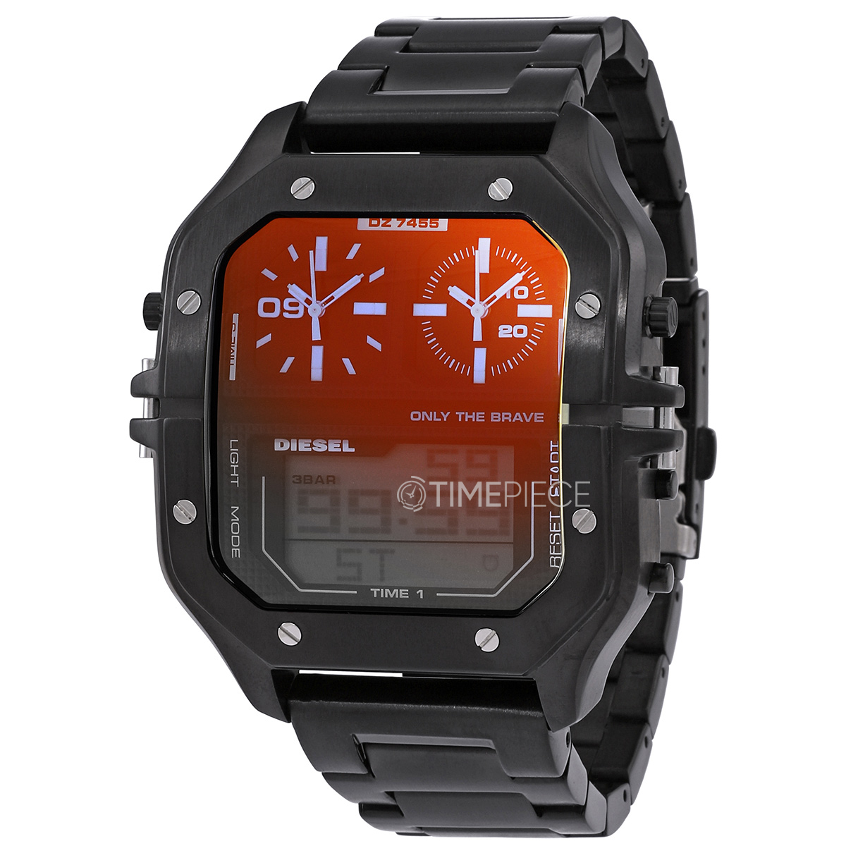 Diesel Clasher Quartz Digital Mens Watch DZ7455