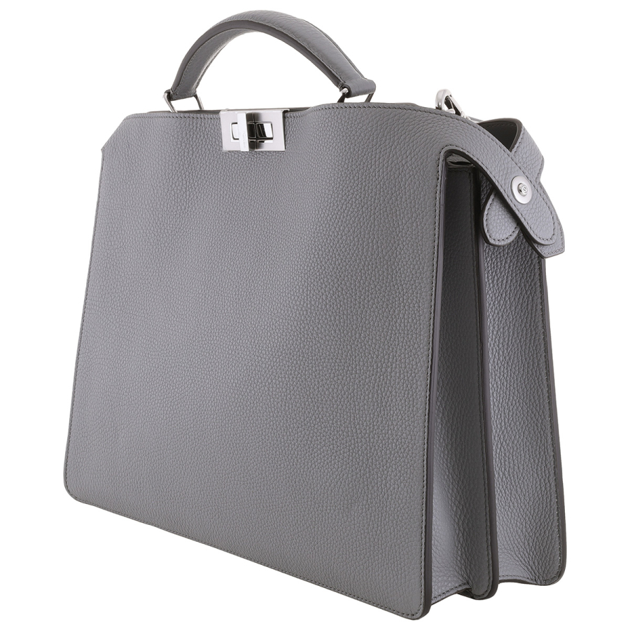 Fendi Peekaboo Leather Briefcase