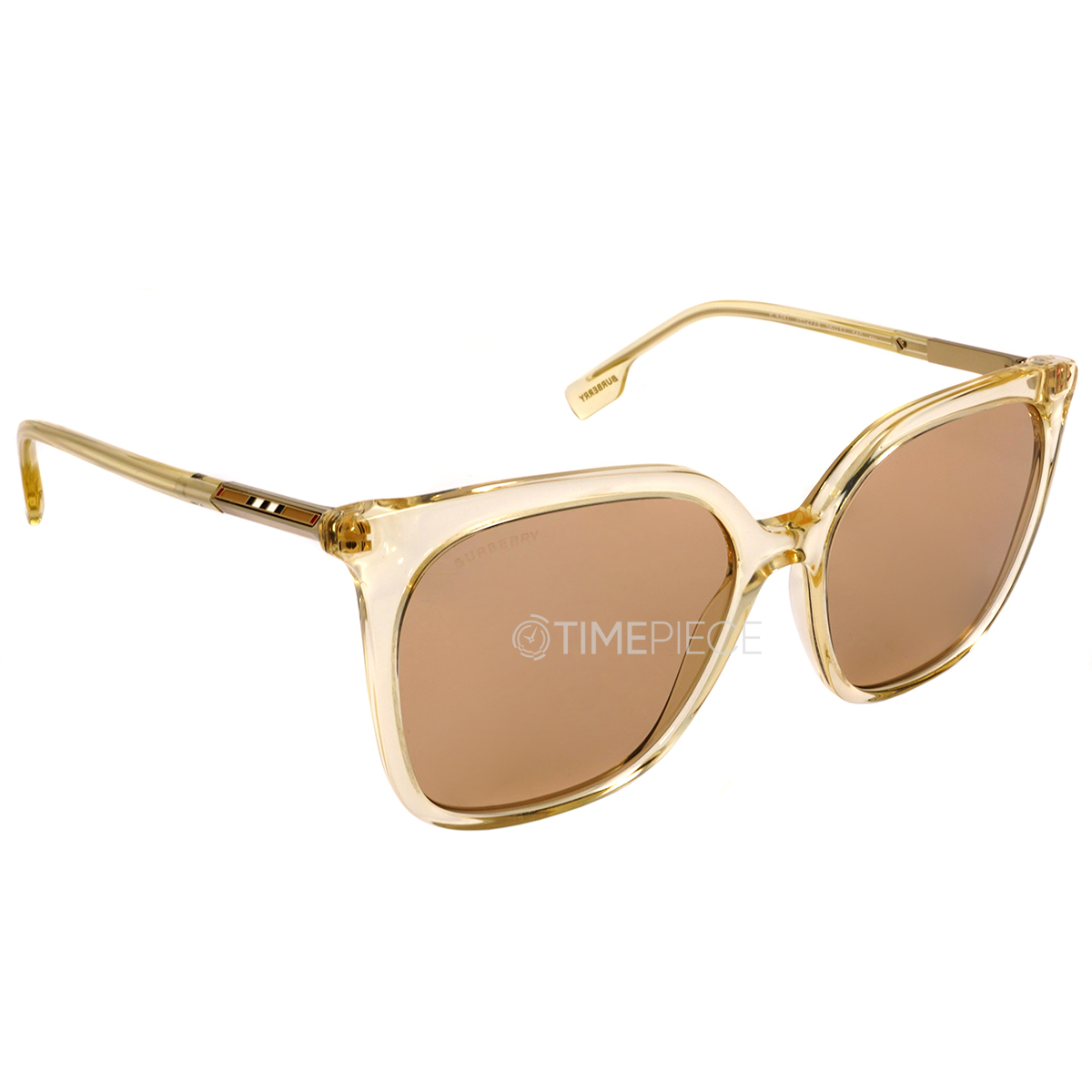 Burberry Emily Light Brown Square Ladies Sunglasses BE4347 385273 56
