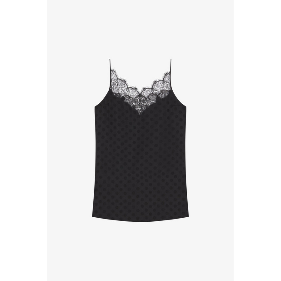 Givenchy Lace Top Black, Brand Size 40 (US Size 6)