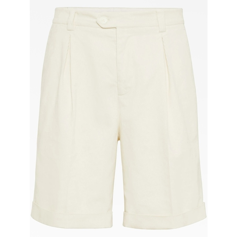 Brunello Cucinelli Off White Tailored Shorts