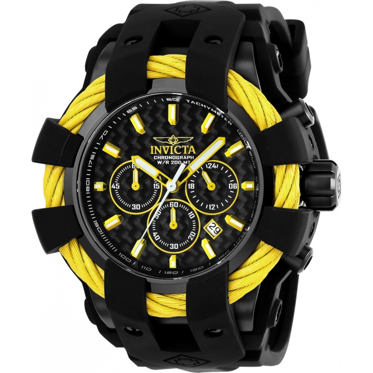 Invicta Bolt Chronograph Black Dial Mens Watch 23871