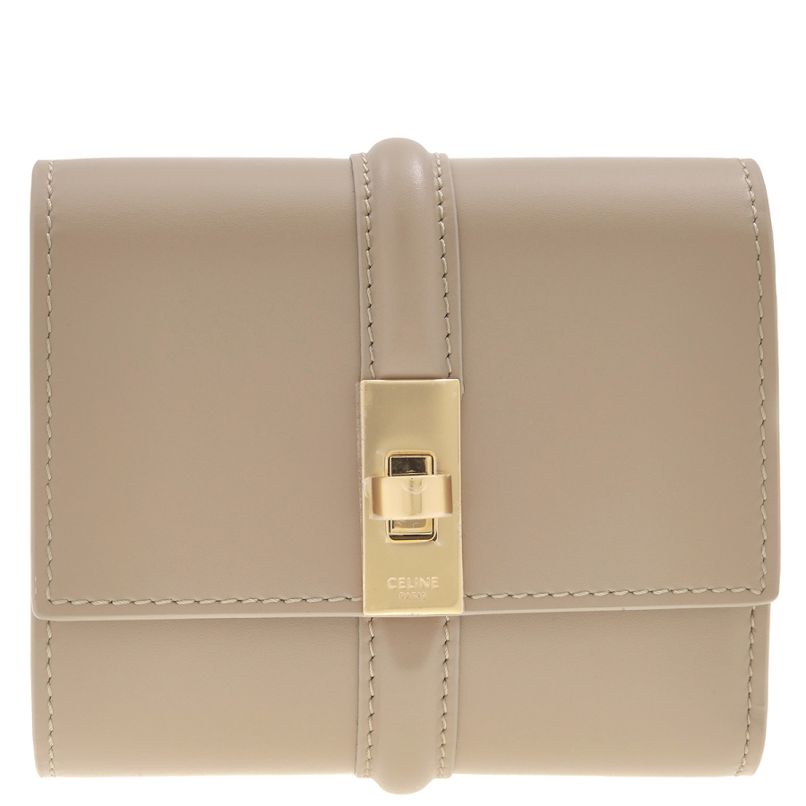 Celine Small Trifold Wallet 16 in Cappuccino