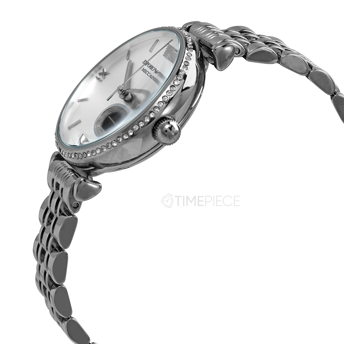 Emporio Armani Automatic Crystal Silver Dial Ladies Watch AR60022