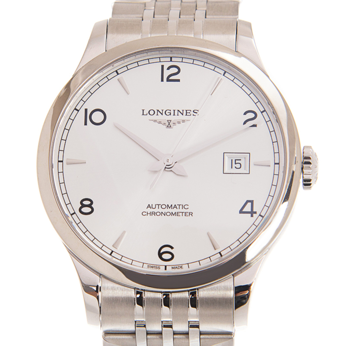 Longines Record Automatic Silver Dial Unisex Watch L2.821.4.76.6