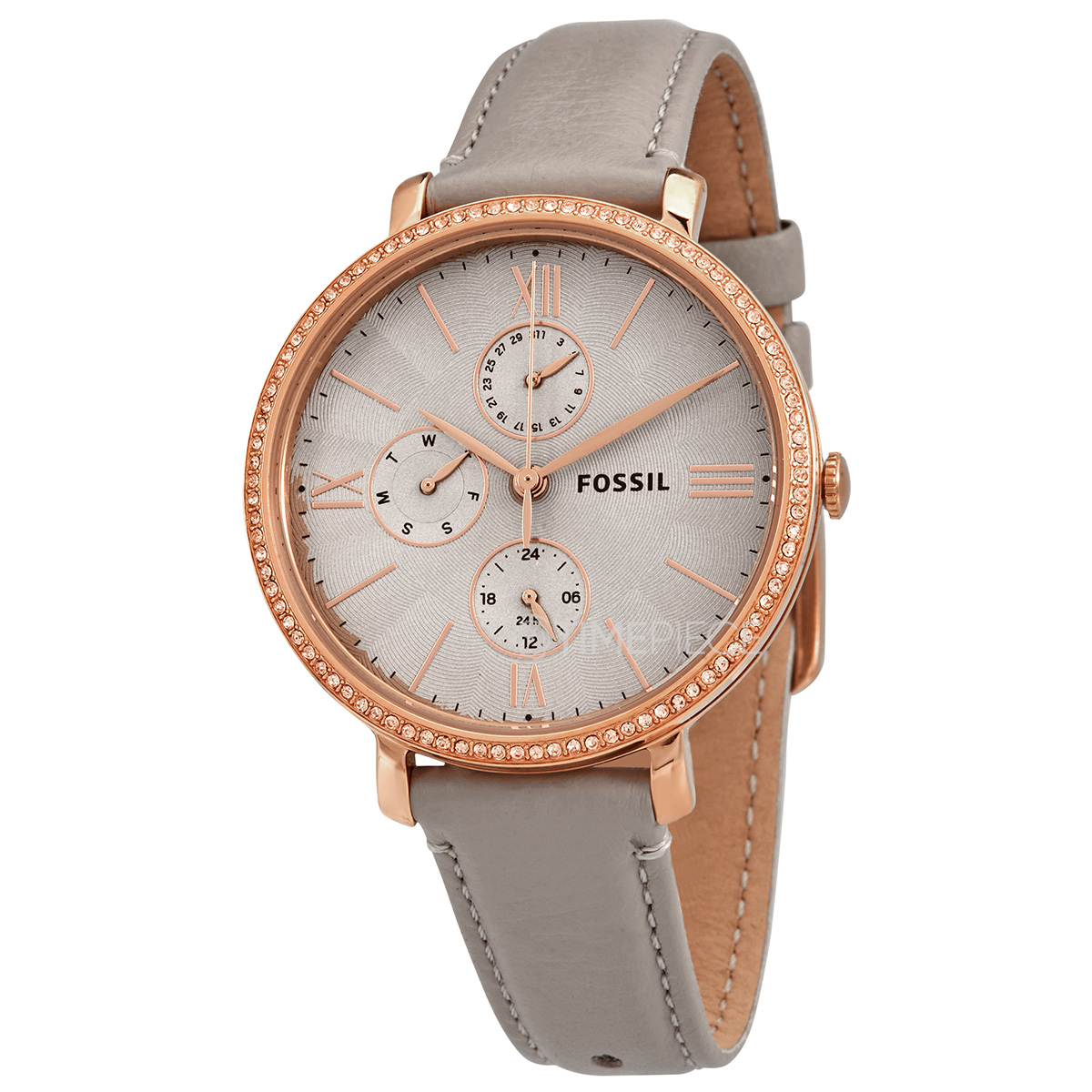 Fossil Jacqueline Chronograph Quartz Crystal Grey Dial Ladies