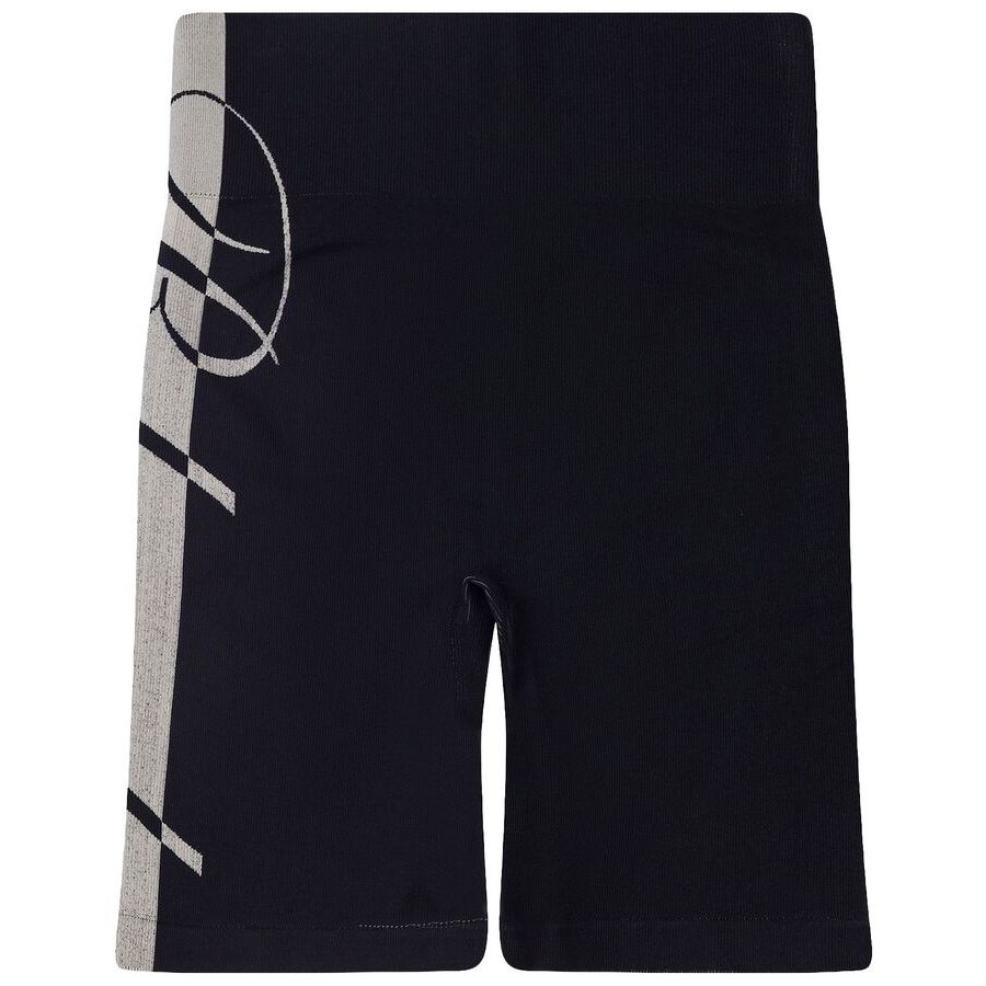 Rhude Logo-Embroidered Knit Shorts — Black