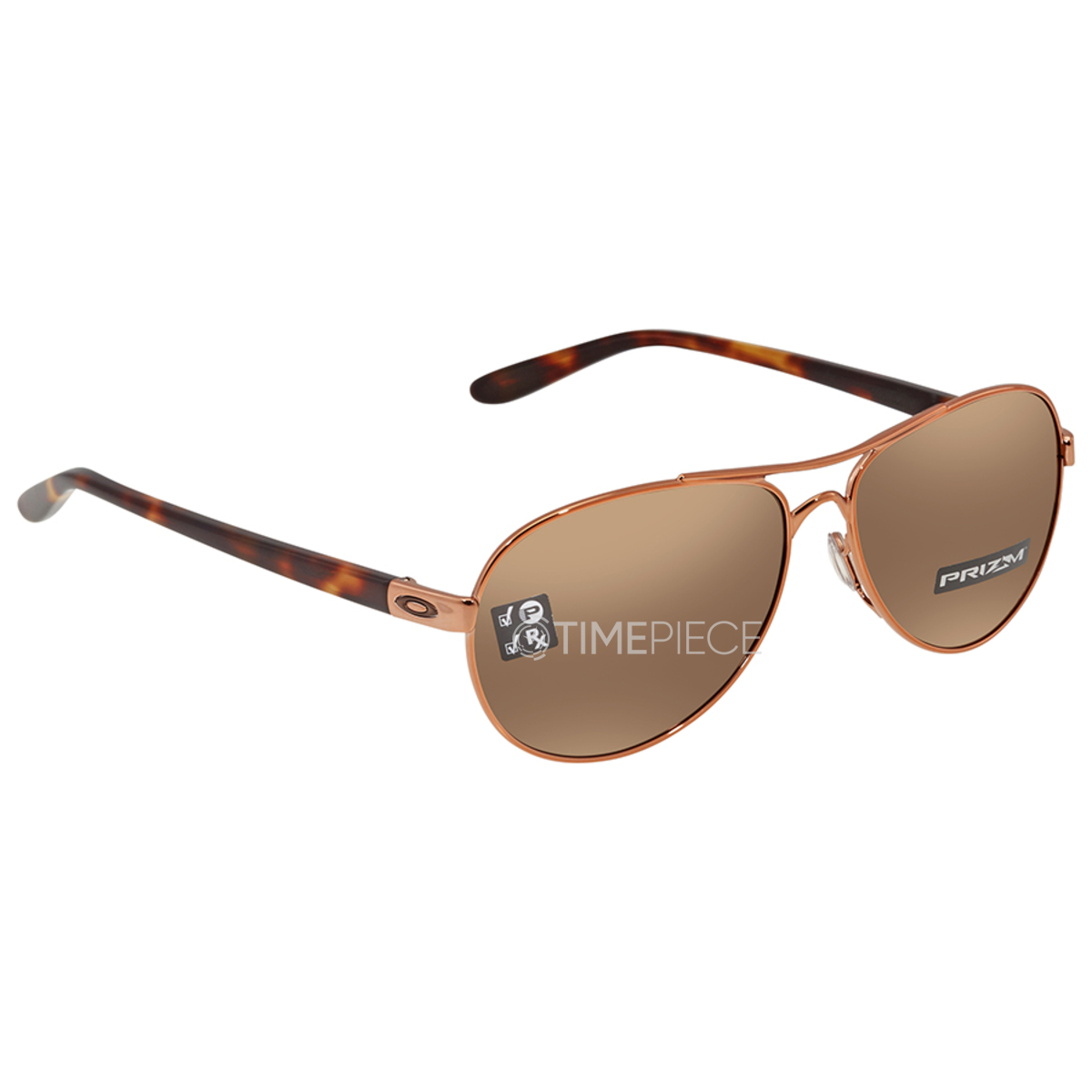 Tie Breaker Prizm Tungsten Polarized Lenses, Rose Gold Frame Sunglasses