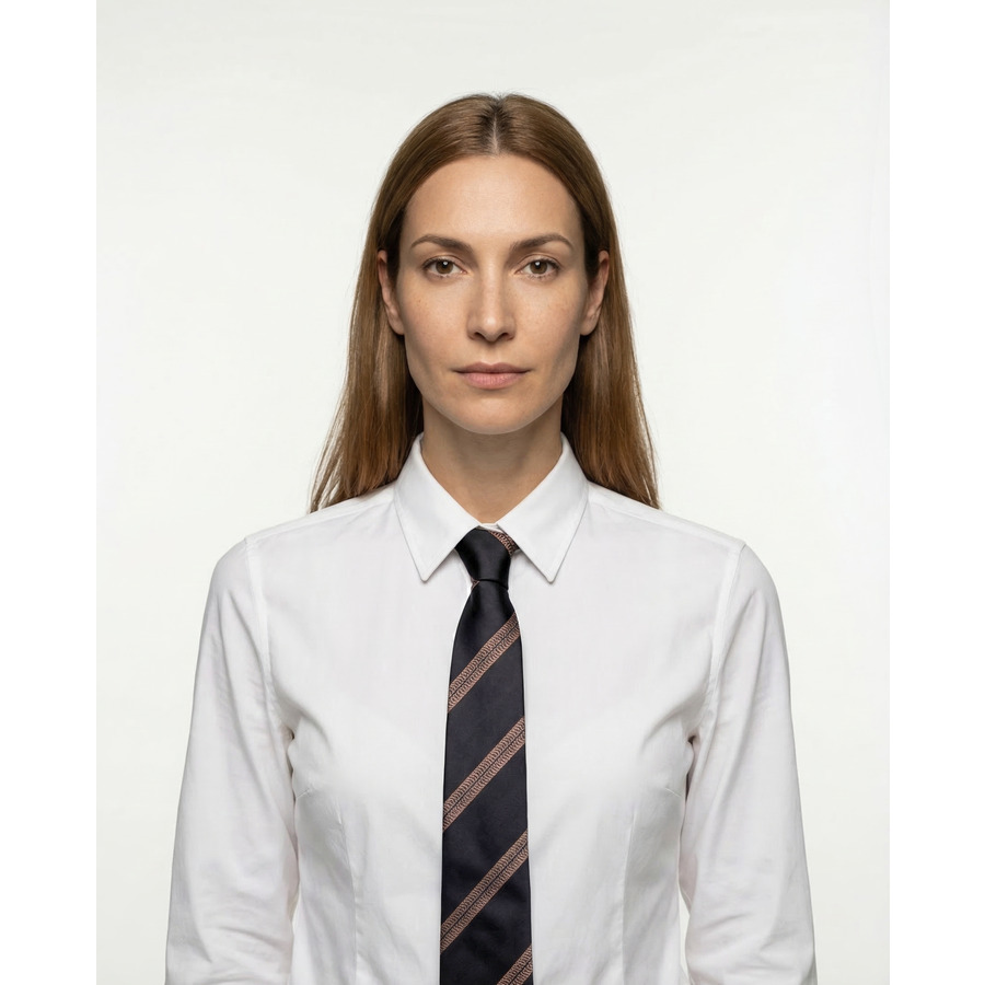 Brunello Cucinelli Women's100% Navy Silk Patterned Neck Tie