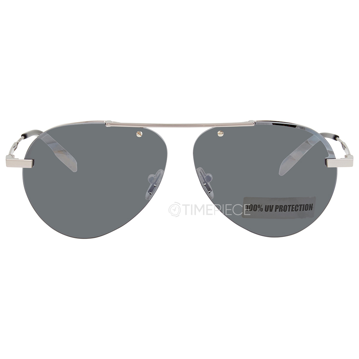 Ermenegildo Zegna Smoke Mirror Oval Mens Sunglasses EZ0117 6108C