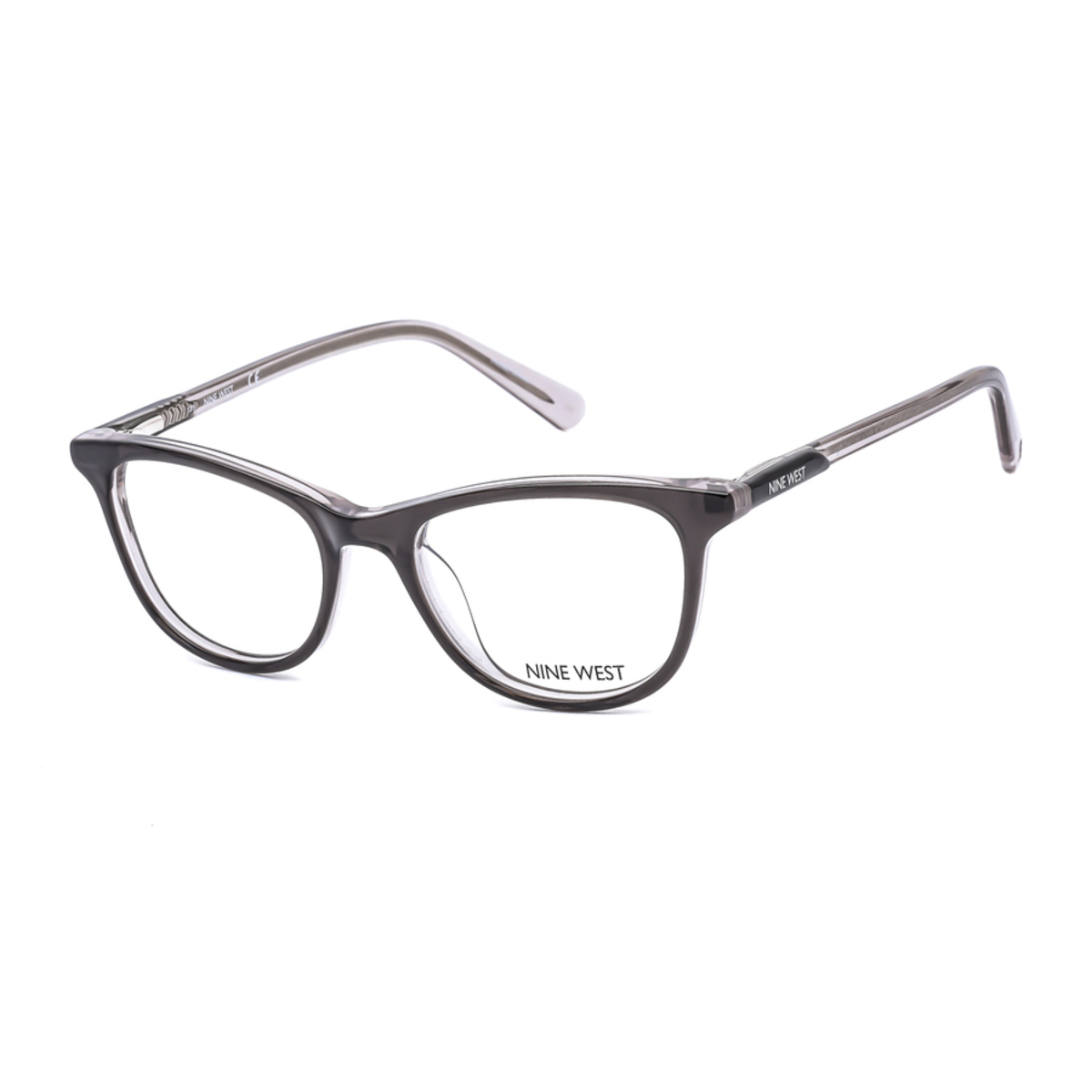 Nine West Ladies Grey Square Eyeglass Frames NW516501448