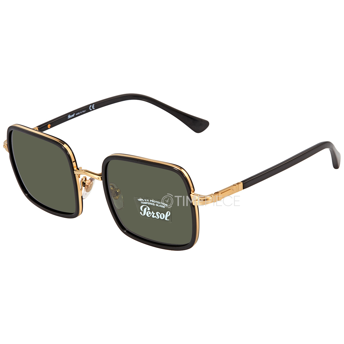 Persol Men's Square Sunglasses - Black