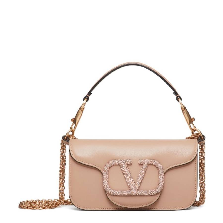 Valentino Garavani Loco Small Leather Shoulder Bag