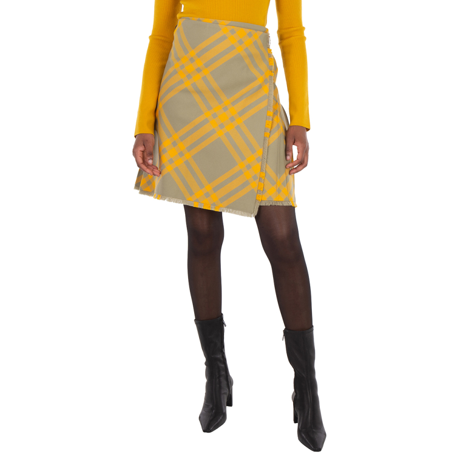 Burberry Midi-Rock - Gelb