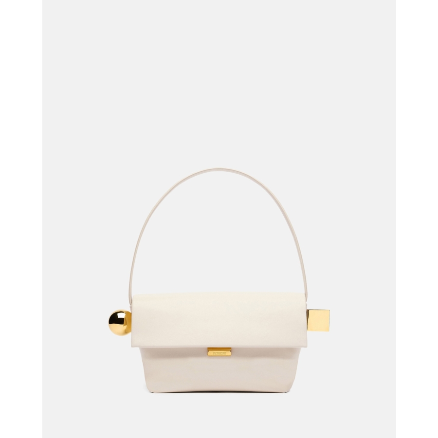 Jacquemus Le Rond Carre Leather Shoulder Bag