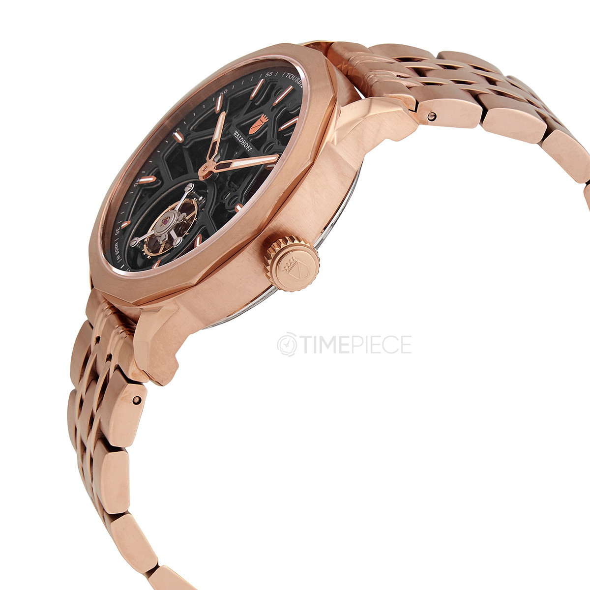 Waldhoff Waldhoff Vanguard V8 Hand Wind Black Dial Mens Watch Vanguard