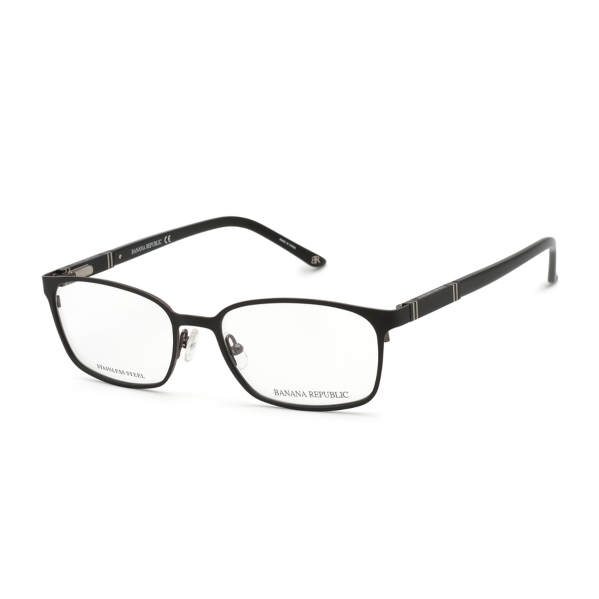 Banana Republic Unisex Black Rectangular Eyeglass Frames JACEN02840053