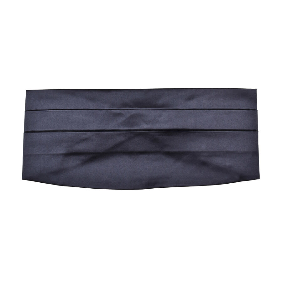 Brunello Cucinelli Mens Navy Silk Cummerbund Accessory & Slg
