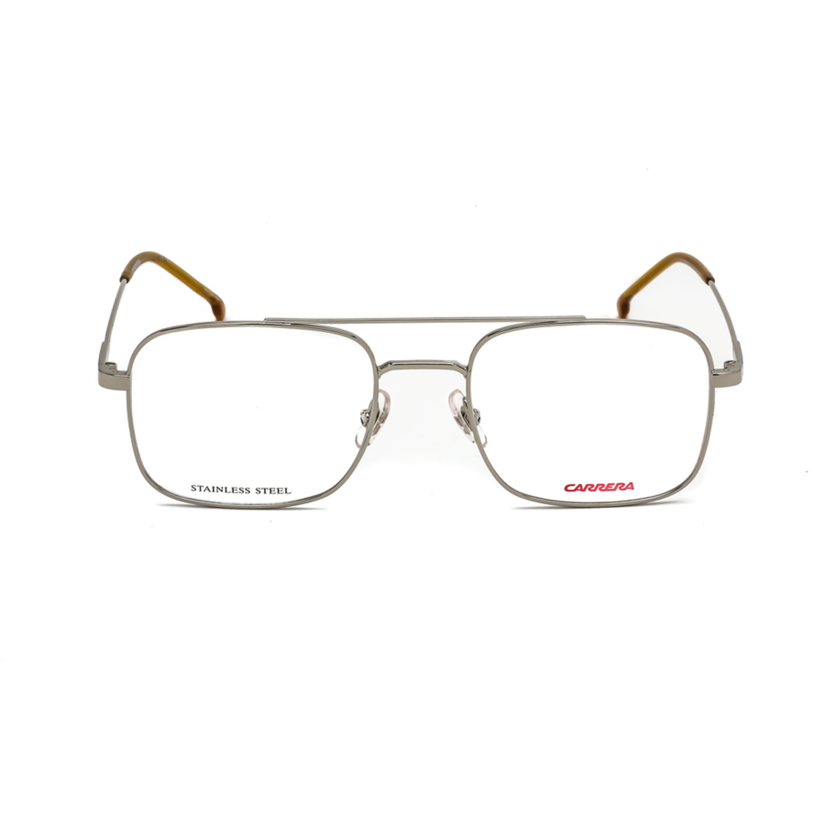 Carrera Mens Silver Tone Square Eyeglass Frames CARRERA2010T00100051