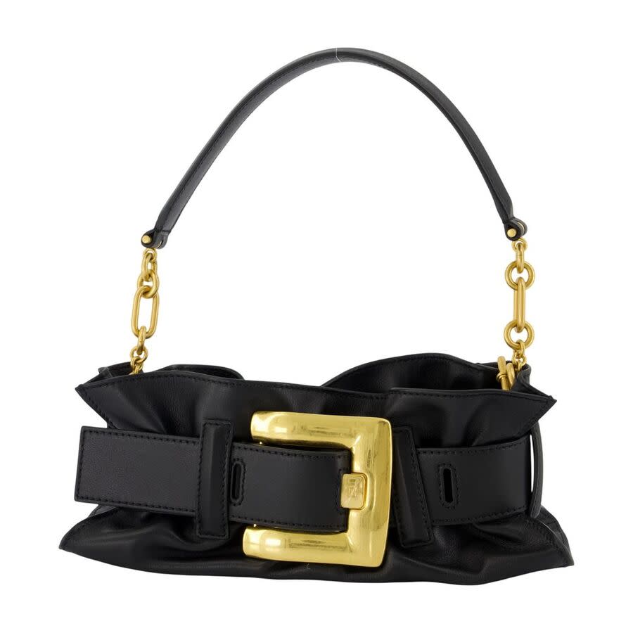 Balmain Anthem Mini Shoulder Bag Black
