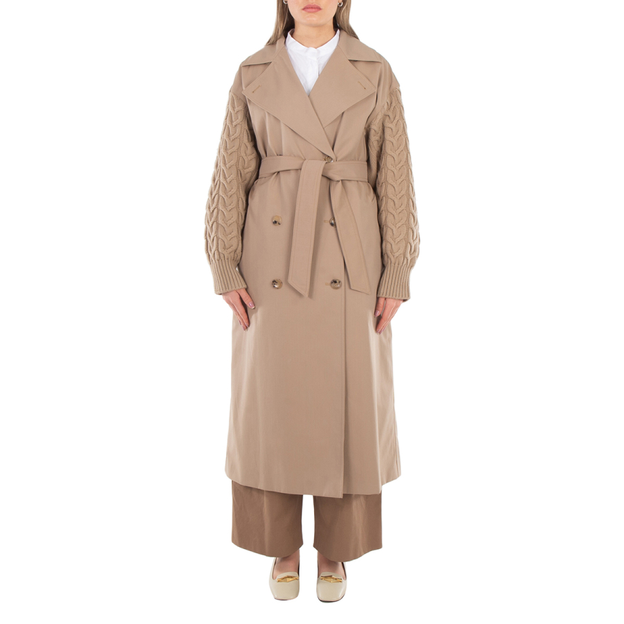 Max Mara Cicladi Water-Repellent Gabardine Trench Coat