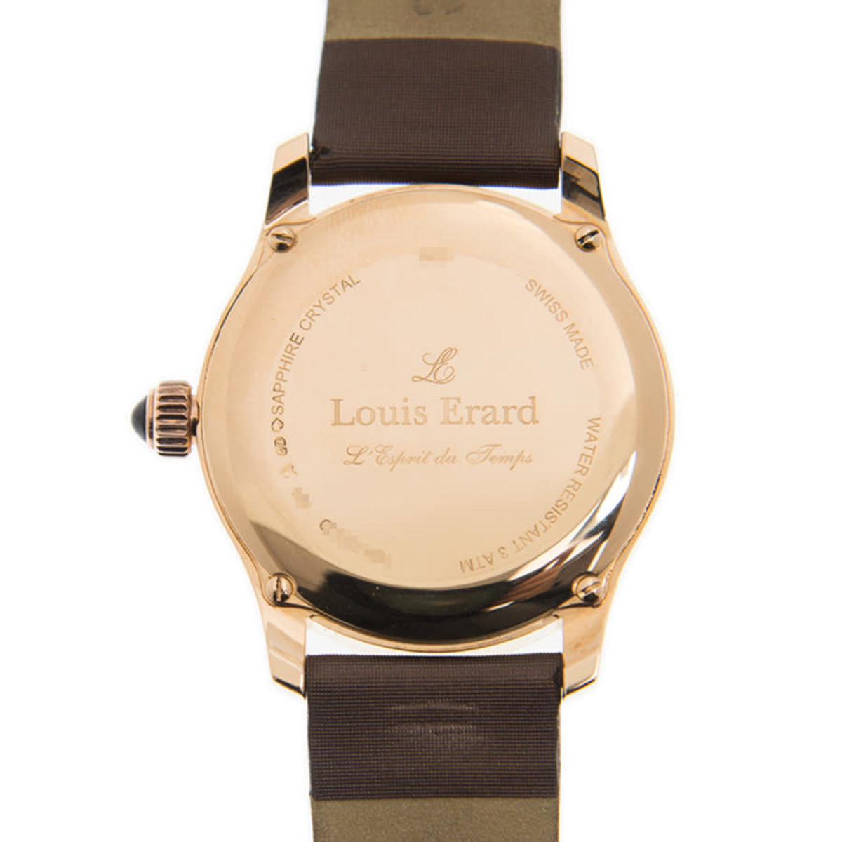 Louis Erard L'Esprit Du Temps Swiss Made Automatic Watch Men's Black Leather