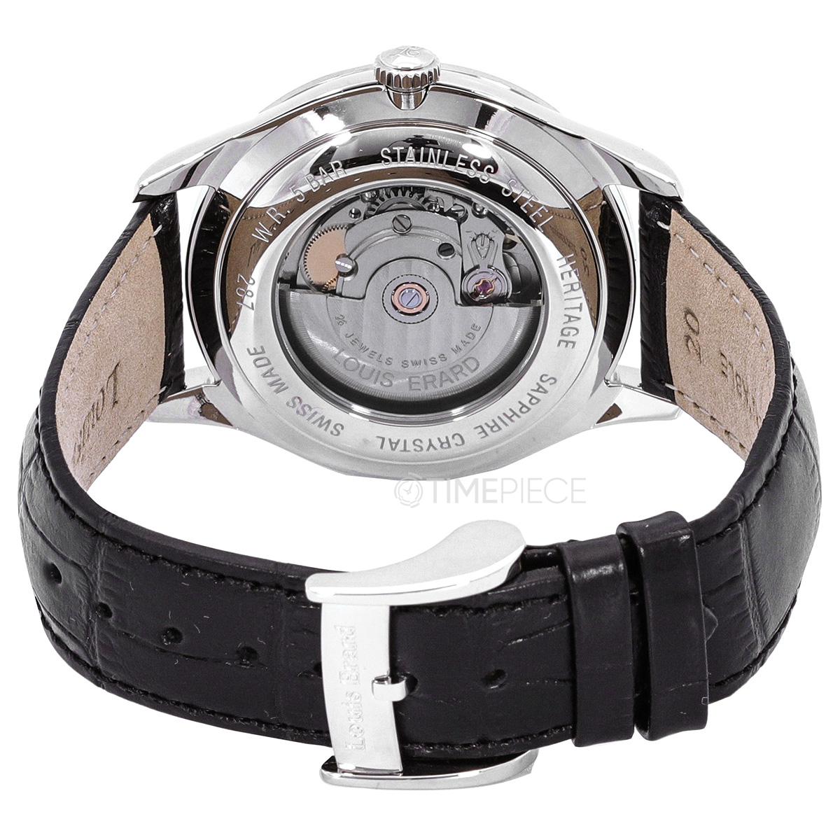 Louis Erard Men's 'Heritage' Silver Dial Silver Stainless Steel