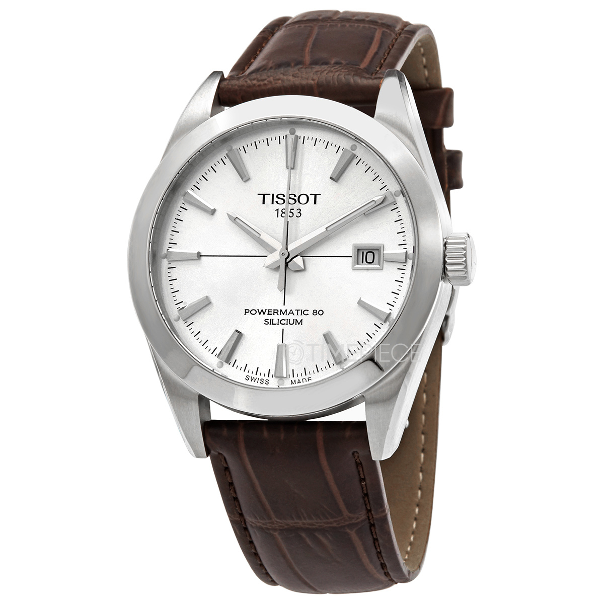 Tissot Gentleman Silver Dial Silver Steel Strap Watch For Men - T127.410.11.031.00