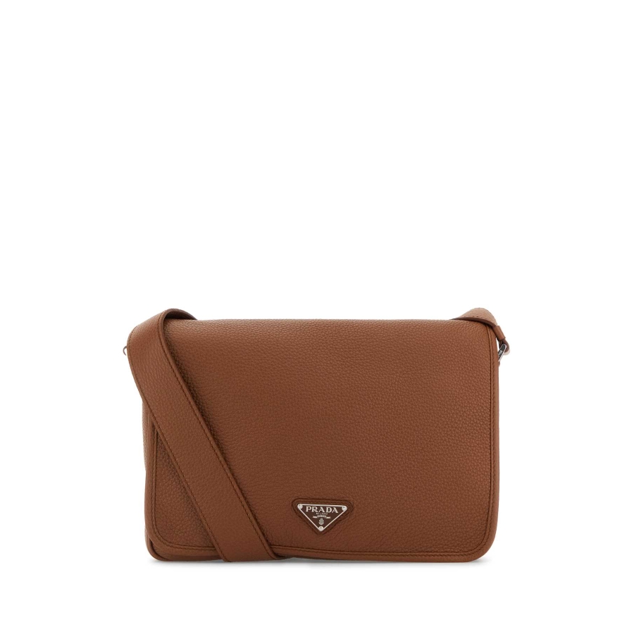 Prada Caramel Leather Crossbody Bag