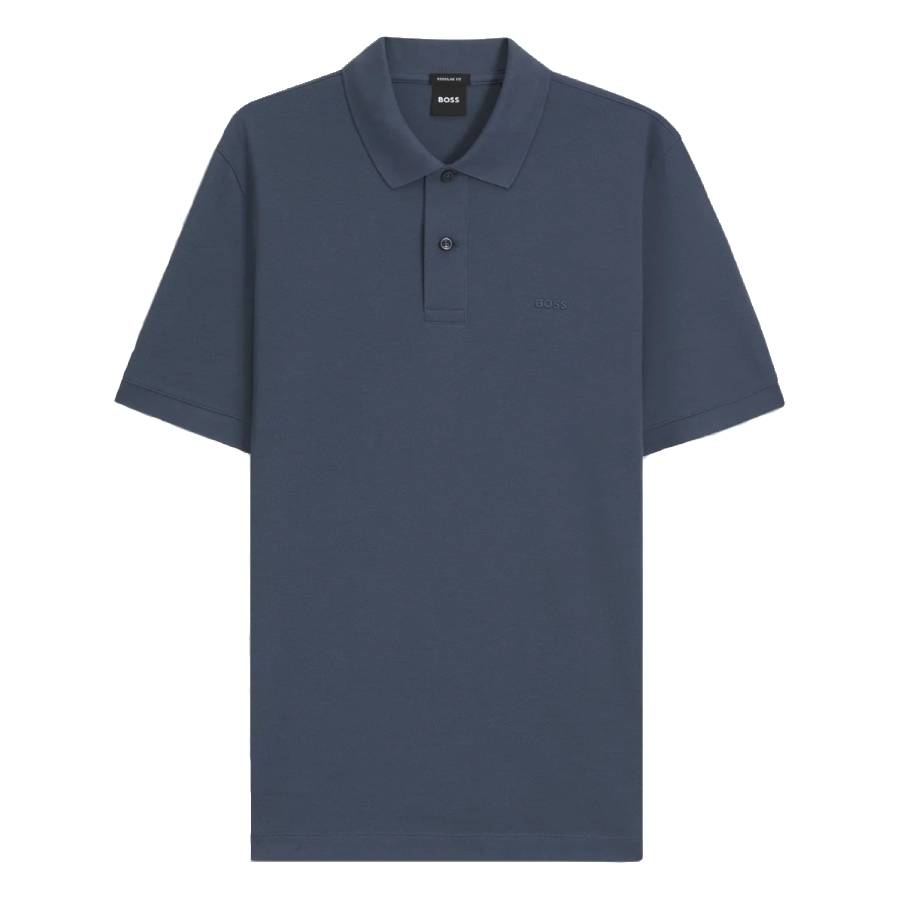 Hugo Boss Pure Cotton Polo Shirt With Chest Logo