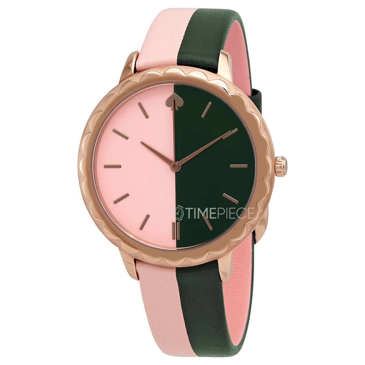 Kate Spade Morningside Scallop Bicolor Leather Watch