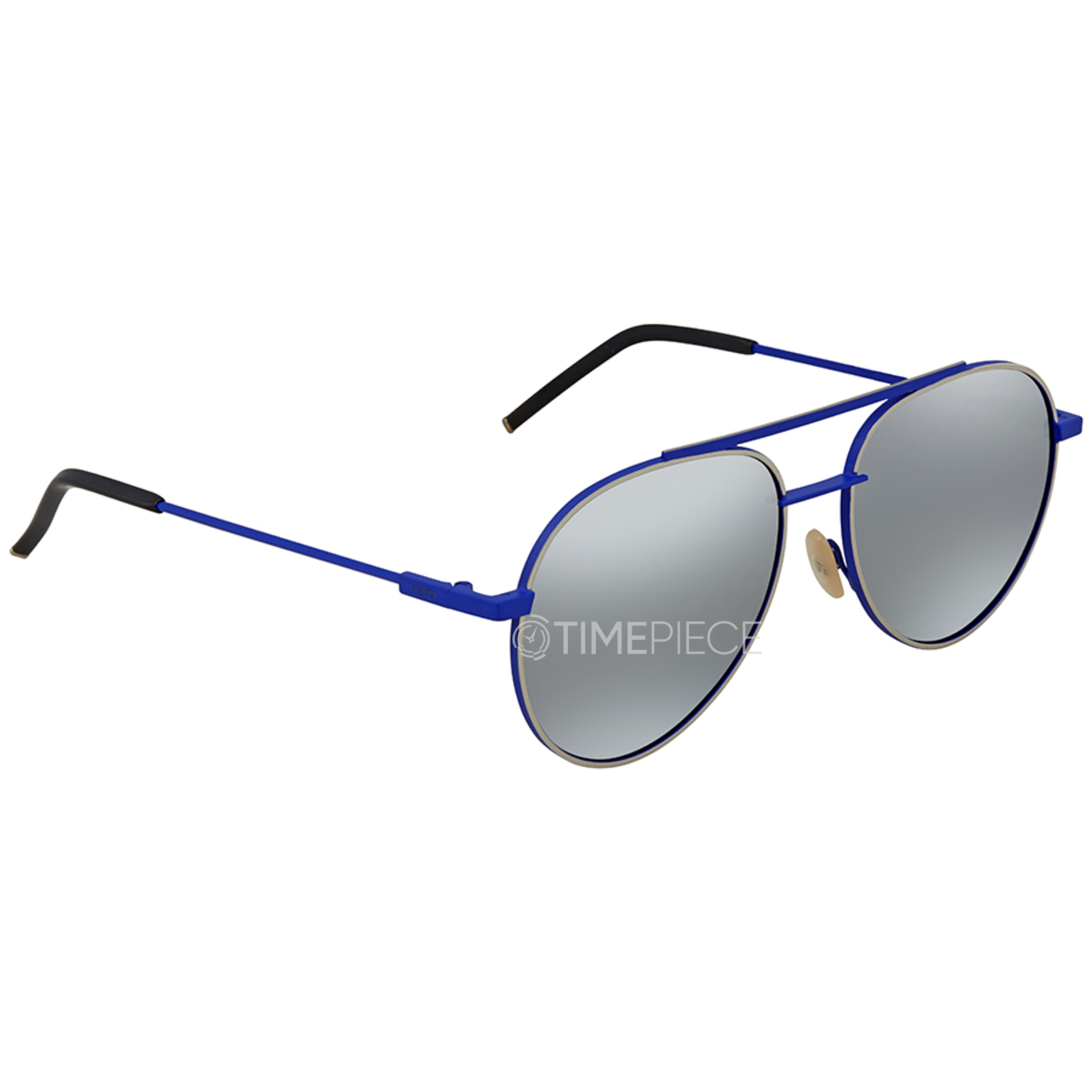 Fendi Men Sunglasses Plastic Aviator Shaped Blue Lens