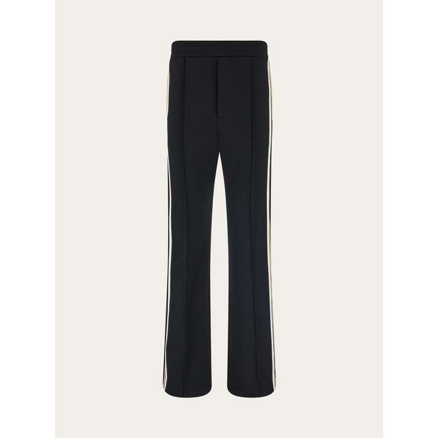 Ferragamo Black Side Stripe Trousers