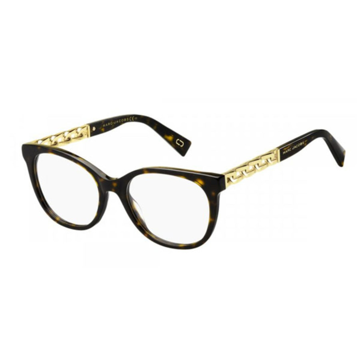 Marc Jacobs Ladies Tortoise Round Eyeglass Frames Marc3350QUM0052