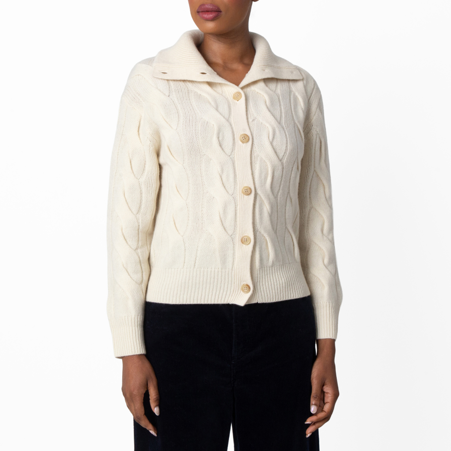 Polo Ralph Lauren Cable-Knit Wool Cashmere Cardigan