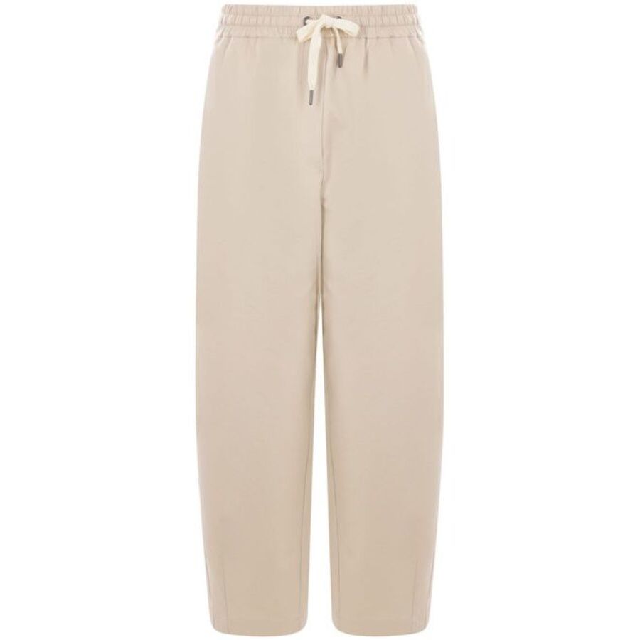 Brunello Cucinelli Wolight Beige Relaxed Trousers