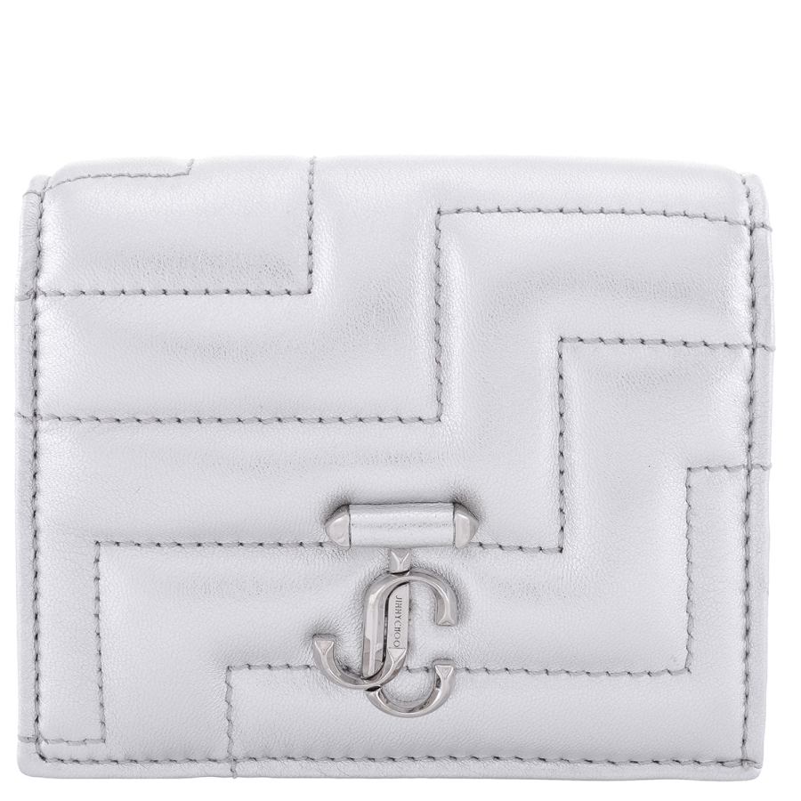 Jimmy Choo Hanne JC Emblem Leather Wallet
